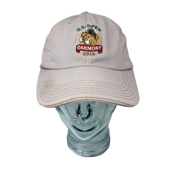 2016 US Open Oakmont Squirrel Khaki Beige USGA Member Baseball Cap Golf Hat - Picture 1 of 4